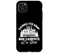 Camping-car pop-up « Eleving The Roof One Camping At A Time » Coque pour iPhone 11 Pro Max