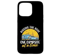 Camping-car pop-up « Eleving The Roof One Camping At A Time » Coque pour iPhone 15 Pro Max