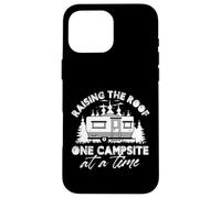 Camping-car pop-up « Eleving The Roof One Camping At A Time » Coque pour iPhone 16 Pro Max