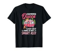 Camping-Car Queen Classy Sassy Smart Assy Vintage T-Shirt Graphique avec Valeur