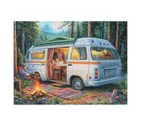 Camping-Car Table de Pique-Nique forêt Camping Vie de Loisir Puzzles 500 Pièces pour Adultes Educa Jeu De Créativité Artistique Relaxation Décoration Intérieure Cadeau d'anniversaire 500 PCS