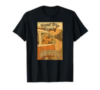 Camping-Car Vintage Road Trip Ready pour Chien T-Shirt