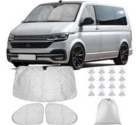 Camping Car Windshield Sun Shade Compatible With V W T5 T6 3pcs Premium Aluminum Uv Protection Reversible Internal Thermal Sun Shade With Storage Bag