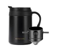 Camping Coffee Brewer - Stainless Steel Pour Over Drinkware With Grip Handle, Lightweight Making Cone, Outdoor Travel Maker For Hiking Picnic Garden Holiday Trips | Reusable Brew System Indoor