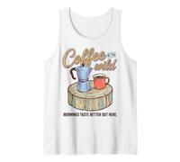 Camping Coffee Lover Outdoor Morning Wilderness Adventure Débardeur