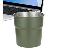 Camping Coffee Mug, Stainless Steel Portable Coffee Mug, Stackable and Space Saving, Sturdy Camping Drinking Cup for Hot Cold Drinks Water Tea Outdoor Travel Hiking Fishing Home Office, 3.15 Inches