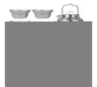 Camping Cooking Set, Glamping Cook Pot Sets, 8.34 inches Lightweight & Compact Design, Survival Gear for Adults and Family Outdoor Travel, Hiking, Picnic, and Backpacking Adventure
