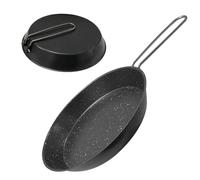 Camping Cooking Set, Outdoor Cooking Pot, 7.87x6.89x1.18 inches, Fry Pan, Lightweight Heat-Resistant for Hiking, Travel, Home, Dormitory, Picnic, Oven, Stoves, Backpacking, Gear