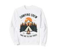 Camping Crew Take Me to The Trees Mountain Forest Feu de Camp Sweatshirt