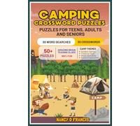 Camping Crossword Puzzles for Adults: Brain Busters Puzzle Books about Camping, Wildlife, Hiking, and More I Best for Relaxation, Vacations & Holidays I 50+ crosswords -6x9 inches-120 pages