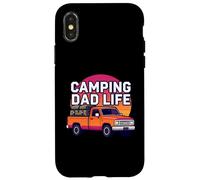 Camping Dad Life Retro Vintage Truck Outdoors Graphic Coque pour iPhone X/XS