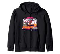 Camping Dad Life Retro Vintage Truck Outdoors Graphic Sweat à Capuche