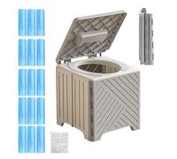 Camping De Toilettes Portables - Extérieures, Campings Pliants | Poty Pliable, Poteaux Formation Sans Glissade À Économie D'espace Avec Coussin PVC Pour Hommes Femmes Les Patients Tout-petits Hôpitaux