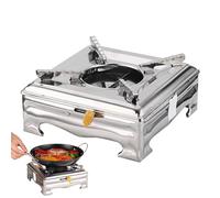 Camping Distiller Cooker - Poêle de camping portable pour les voyages en sac à dos, réchaud de camping en acier inoxydable Ultra - Light | Poêle liquide à alcool avec support d'étagère, poêle à sac à