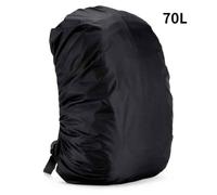 Camping En Plein Air Randonnée Alpinisme Sac À Dos Sac Étanche Housse De Capuchon De Pluie - Type 70l Black