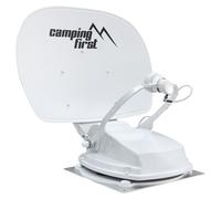 Camping First Satmex 55 Plus - Antenne Satellite entièrement Automatique (Installation sur Camping-Car, Seulement 16 cm de Hauteur, Bluetooth, Grande portée de réception) - Blanche