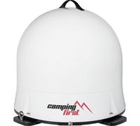 Camping First Satmex Dome - Antenne Satellite Mobile Automatique - Blanc | Alignement automatique sur Astra 19,2°E, dôme robuste, sans alimentation externe nécessaire