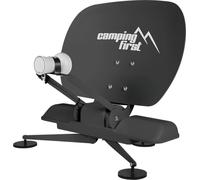 Camping First Satmex Mobil 3 - Antenne Satellite (Entièrement Automatique, Orientation Astra 19,2° Est, sans Alimentation supplémentaire, idéal pour Usage Mobile) - Anthracite