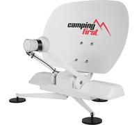 Camping First Satmex Mobil 3 - Antenne Satellite (Entièrement Automatique, Orientation Astra 19,2° Est, sans Alimentation supplémentaire, idéal pour Usage Mobile) - Blanc
