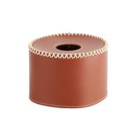 Camping Gas Cover, Leather Fuel Canister Cover Camping Stove Cans Protector Gas Tank Protector Storage Bag for Hiking Travel (Dark Brown)