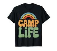Camping Groovy Summer Music Festivals Vacances T-Shirt