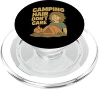 Camping Hair Don't Care Cute Camp PopSockets PopGrip pour MagSafe