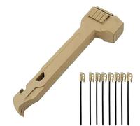 Camping Hammer with 8 Pegs,Heavy Duty Tent Stake Driver,Stake Puller & Bottle Opener with Storage Handle,Black Lightweight Camp Mallet,for Outdoor Hiking Camping Backpacking (Coffee)