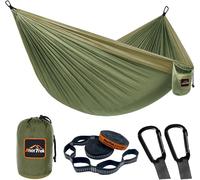 Camping Hammock, Hamac De Voyage En Nylon Super Léger Et Portable Avec Deux Sangles D'arbre, Pour Le Camping, La Randonnée Et Le Sac À Dos.[B66]