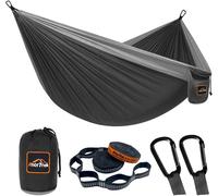 Camping Hammock, Hamac De Voyage En Nylon Super Léger Et Portable Avec Deux Sangles D'arbre, Pour Le Camping, La Randonnée Et Le Sac À Dos.[B69]