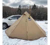 Camping Hot Tent with Wood Stove Jack Winter Teepee Tent 4 Season Backpacking Tent for Survival Hunting Military Fishing