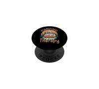 Camping is My Therapy Vacation d'été pour Famille PopSockets PopGrip Adhésif