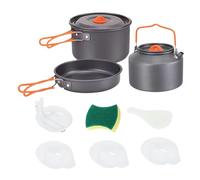 Camping Kochset - Plats de Koch en Plein air, Cook Treat Set Light | Plats de Camping en Aluminium, Casserole Portable, Cuisinier pour Trekking et tentes, Parfait pour L'Aventure dans la Nature.