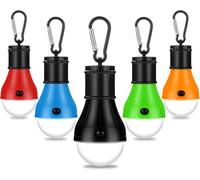 Camping Lamp,5 Pieces Battery Operated Camping Lamp Tent Lamp,Portable Camping Lantern Child Led Emergency Light Waterproof For Camping,Hiking,Emergency,Gift
