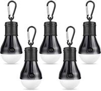 Camping Lamp,5pcs Led Camping Lantern With Hook,Portable Camping Tent Lamp Waterproof Emergency Light For Camping Hiking Fishing Hunting.[H30]