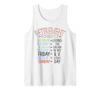 Camping Life Calendrier de Retraite Camping-Car Camper Débardeur