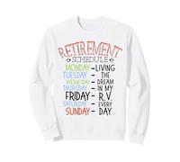 Camping Life Calendrier de Retraite Camping-Car Camper Sweatshirt