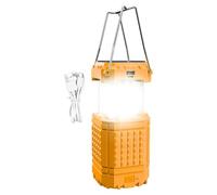 Camping Light | Waterproof Hangable Lantern | LED Light USB Solar Tent Lamp | for Fishing Beach Barbecue Climbing Yard Garden Courtyard Backyard Patio
