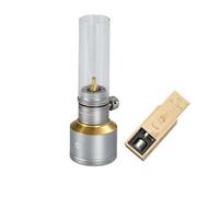 Camping Moon Lanterne à gaz de camping pour extérieur avec réservoir de gaz vide et étui en bois pour tente