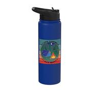 Camping Nature Tente Feu de camp Forêt Nuit Solitude Stainless Steel Insulated Water Bottle