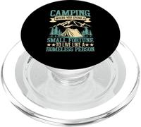 Camping où Vous dépensez Une Petite Fortune pour Vivre comme Un Foyer PopSockets PopGrip pour MagSafe