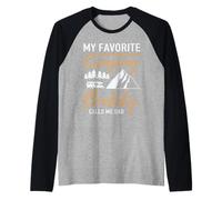 Camping Papa - Mon Copain de Camping préféré m'appelle Papa Manche Raglan
