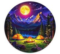 Camping Puzzle 1000 Pièces pour Adultes Et Enfants Neige Montagne Puzzle De Qualité Supérieure Jeu Éducatif Challenge Toy Détente & Relaxation 1000pcs (67.5x67.5cm)
