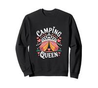 Camping Queen Tente Camper Nature Drôle Feu de camp Extérieur Sweatshirt