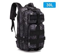 Camping Randonnée Sac À Dos Sport Trekking Fournitures Sacs En Nylon Voyage Pêche Rose Sacs À Dos 3p Pack - Type Black Python (30l)
