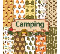 Camping Scrapbook Paper Craft Pad: 10 Camp Pattern Designs, 20 Double-Side Sheets Printed on 8.5"x8.5" Sized Paper With Premium Color. Perfect for ... Wrapping, Decoupage, Album, DIY and More!