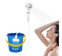Camping Shower, 5000mAh Portable Electric Shower, 6.56 Feet Rechargeable Outdoor Water Sprayer, 2 Spray Modes, Ideal for Hiking, RV Travel, Car Washing, Beach, Camp Accessories