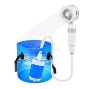 Camping Shower, 5000mAh Portable Electric Unit, 78.74 Inch Multipurpose 2 Spray Modes & 6.5 Feet Hose, Water Sprayer for Pet Bath, Car, Washing, Hiking, Beach, Camping, and Travel