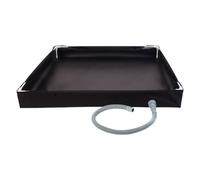 Camping Shower Base - 80cm Foldable Portable Floor | PVC & Oxford Cloth Material Shower Pan With Drain Pipe, RV Bathing Supplies For Adults Traveler Indoor Awning Beach Road Trip Marine Bathroom