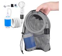 Camping Showers Pump, Outdoor Camp Shower Pumps, 78.74 Inches Versatile Usage & Multi Purpose Use, Electric Sprayer Head, for Car Washing, Tent, Bathroom, Garden, Beach, RV, Pet Bath, and Hiking