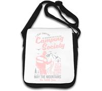 Camping Society Let's Sleep Under The Stars May The Mountains Be With You Sac à bandoulière Blanc